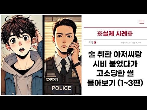 ※실제 사례※ 술 취한 아저씨랑 시비 붙었다가 고소당한 썰 몰아보기 (1~3편)